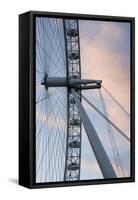 Great Britain, London. Close-up of London Eye Ferris Wheel-Bill Young-Framed Stretched Canvas