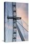 Great Britain, London. Close-up of London Eye Ferris Wheel-Bill Young-Stretched Canvas