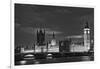 Great Britain, London. Dusk on Big Ben and the Houses of Parliament-Dennis Flaherty-Framed Photographic Print