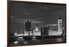 Great Britain, London. Dusk on Big Ben and the Houses of Parliament-Dennis Flaherty-Framed Photographic Print