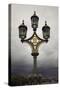 Great Britain, London, heaven, lantern, the Thames, bridge-Nora Frei-Stretched Canvas