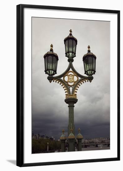 Great Britain, London, heaven, lantern, the Thames, bridge-Nora Frei-Framed Photographic Print