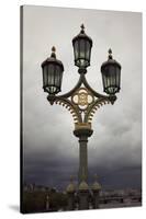 Great Britain, London, heaven, lantern, the Thames, bridge-Nora Frei-Stretched Canvas