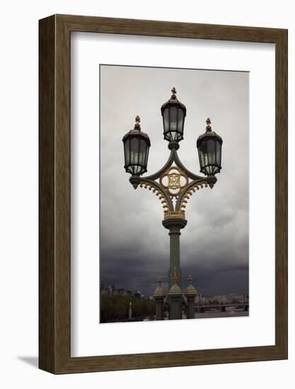 Great Britain, London, heaven, lantern, the Thames, bridge-Nora Frei-Framed Photographic Print