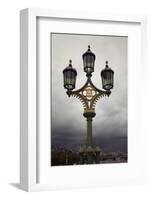 Great Britain, London, heaven, lantern, the Thames, bridge-Nora Frei-Framed Photographic Print