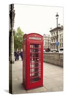 Great Britain, London, house, telephone box, architecture, facade-Nora Frei-Stretched Canvas