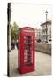 Great Britain, London, house, telephone box, architecture, facade-Nora Frei-Stretched Canvas