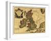 Great Britain - Panoramic Map-Lantern Press-Framed Art Print