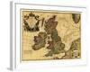 Great Britain - Panoramic Map-Lantern Press-Framed Art Print