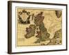 Great Britain - Panoramic Map-Lantern Press-Framed Art Print