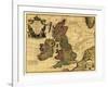 Great Britain - Panoramic Map-Lantern Press-Framed Art Print