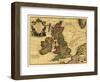 Great Britain - Panoramic Map-Lantern Press-Framed Art Print