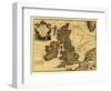 Great Britain - Panoramic Map-Lantern Press-Framed Art Print