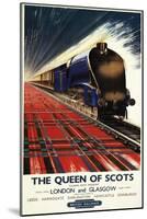 Great Britain - Queen of Scots Pullman Train British Railways Poster-Lantern Press-Mounted Art Print