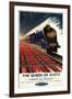 Great Britain - Queen of Scots Pullman Train British Railways Poster-Lantern Press-Framed Art Print