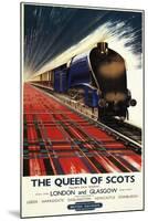 Great Britain - Queen of Scots Pullman Train British Railways Poster-Lantern Press-Mounted Art Print