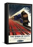 Great Britain - Queen of Scots Pullman Train British Railways Poster-Lantern Press-Framed Stretched Canvas