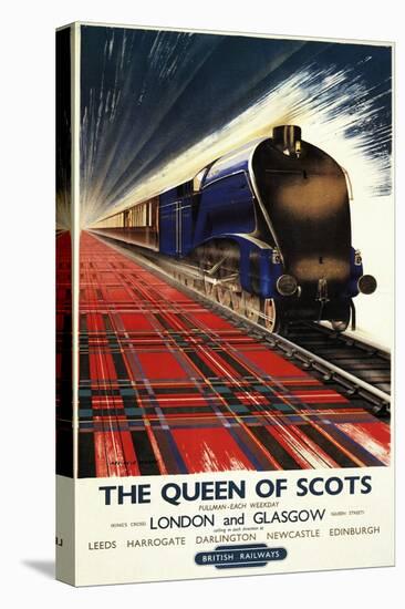 Great Britain - Queen of Scots Pullman Train British Railways Poster-Lantern Press-Stretched Canvas