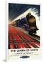 Great Britain - Queen of Scots Pullman Train British Railways Poster-Lantern Press-Framed Art Print