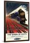 Great Britain - Queen of Scots Pullman Train British Railways Poster-Lantern Press-Framed Art Print