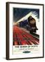 Great Britain - Queen of Scots Pullman Train British Railways Poster-Lantern Press-Framed Art Print