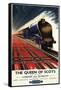 Great Britain - Queen of Scots Pullman Train British Railways Poster-Lantern Press-Framed Stretched Canvas