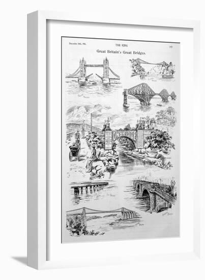 Great Britain's Great Bridges, Advert for Owbridge Lung Tonic, 1901-null-Framed Giclee Print