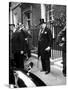 Great Britain's Prime Minister Winston Churchill Leaving His Home-Carl Mydans-Stretched Canvas