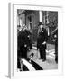 Great Britain's Prime Minister Winston Churchill Leaving His Home-Carl Mydans-Framed Photographic Print