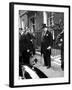 Great Britain's Prime Minister Winston Churchill Leaving His Home-Carl Mydans-Framed Photographic Print