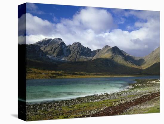 Great Britain, Scotland, Island Skye, Loch Slapin, Black Cuillins-Thonig-Stretched Canvas