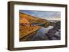 Great Britain, Scotland, Tarbat Ness, Lighthouse, Sea, Rock, Dusk-Rainer Mirau-Framed Photographic Print