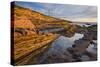 Great Britain, Scotland, Tarbat Ness, Lighthouse, Sea, Rock, Dusk-Rainer Mirau-Stretched Canvas