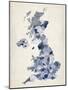 Great Britain UK Watercolor Map-Michael Tompsett-Mounted Art Print