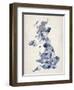 Great Britain UK Watercolor Map-Michael Tompsett-Framed Art Print