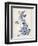 Great Britain UK Watercolor Map-Michael Tompsett-Framed Art Print