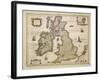 Great Britian and Ireland from Theatrum Orbis Terrarum by Willem Bleau, Amsterdam, 1635-1645-null-Framed Giclee Print