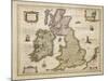 Great Britian and Ireland from Theatrum Orbis Terrarum by Willem Bleau, Amsterdam, 1635-1645-null-Mounted Giclee Print