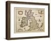 Great Britian and Ireland from Theatrum Orbis Terrarum by Willem Bleau, Amsterdam, 1635-1645-null-Framed Giclee Print