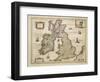 Great Britian and Ireland from Theatrum Orbis Terrarum by Willem Bleau, Amsterdam, 1635-1645-null-Framed Giclee Print