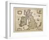 Great Britian and Ireland from Theatrum Orbis Terrarum by Willem Bleau, Amsterdam, 1635-1645-null-Framed Giclee Print