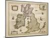 Great Britian and Ireland from Theatrum Orbis Terrarum by Willem Bleau, Amsterdam, 1635-1645-null-Mounted Giclee Print