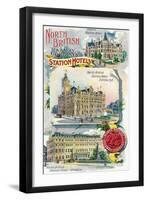 Great Britian - North British Railway Company Station Hotels in Perth, Edinburgh, and Glasgow-Lantern Press-Framed Art Print