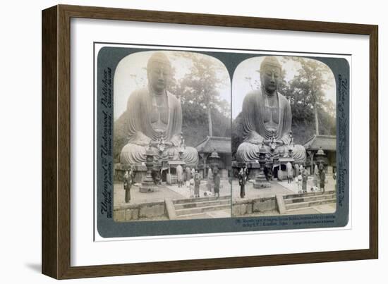 Great Bronze Buddha, Kamakura, Japan, 1904-Underwood & Underwood-Framed Giclee Print