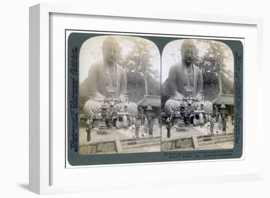 Great Bronze Buddha, Kamakura, Japan, 1904-Underwood & Underwood-Framed Giclee Print