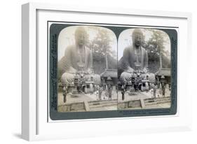 Great Bronze Buddha, Kamakura, Japan, 1904-Underwood & Underwood-Framed Giclee Print