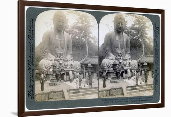 Great Bronze Buddha, Kamakura, Japan, 1904-Underwood & Underwood-Framed Giclee Print