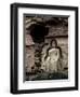 Great Buddha at Bingling Temple, Yellow River, Near Lanzhou, China-Occidor Ltd-Framed Photographic Print