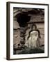 Great Buddha at Bingling Temple, Yellow River, Near Lanzhou, China-Occidor Ltd-Framed Photographic Print