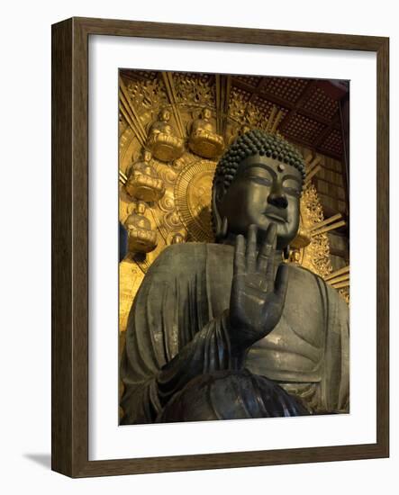 Great Buddha Statue in Todaiji Temple, Nara Prefecture, Japan-null-Framed Photographic Print